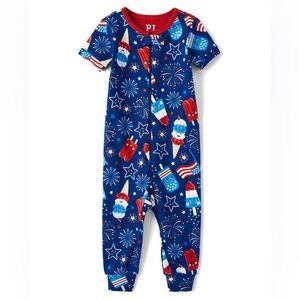 Children’s Place Americana Popsicle Snug Fit Cotton One Piece Pajamas